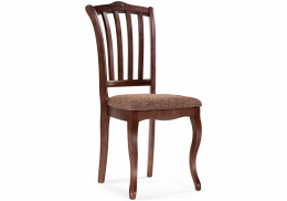 Стул деревянный Виньетта орех / мерц белый люкс (44x50x95)