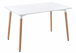 Стол деревянный Table 110 white / wood (70x73)