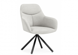 Стул на металлокаркасе Бартон 2 ткань мадера 2 / черный матовый (66x68x89)