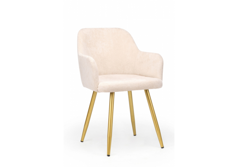 Стул на металлокаркасе Инфини латте (ocean 003) / золотой (54x61x80). 