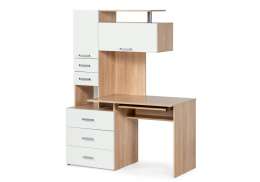 Компьютерный стол Джаз-17 правый 130х60х166,8 дуб сонома (60x166,8)